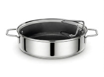 Delimano DELIMANO CLASSIC OKRUGLI KALUP OD NERĐAJUĆEG ČELIKA SA POKLOPCEM 28 CM