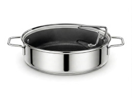Delimano DELIMANO CLASSIC OKRUGLI KALUP OD NERĐAJUĆEG ČELIKA SA POKLOPCEM 28 CM