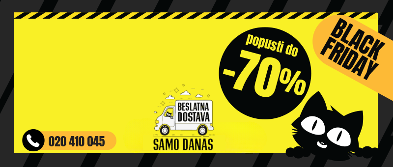 BESPLATNA DOSTAVA SAMO DANAS 16. NOVEMBRA!