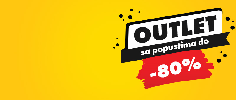 OUTLET POPUSTI DO -80%