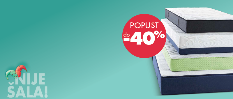 DO -40% uz Dormeo dušeke!