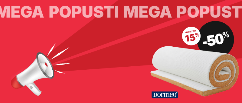 MEGA POPUSTI NA DORMEO NADDUŠEKE