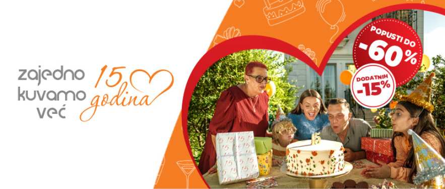 15 GODINA BRENDA DELIMANO! NE PROPUSTITE DODATNIH -15%!