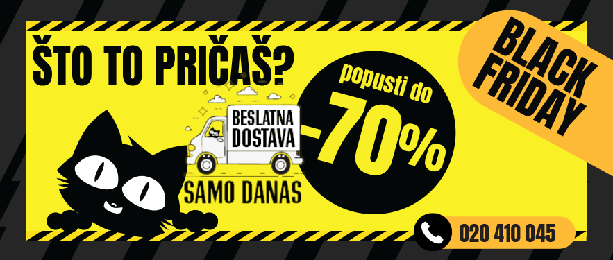 BESPLATNA DOSTAVA SAMO DANAS 16. NOVEMBRA!
