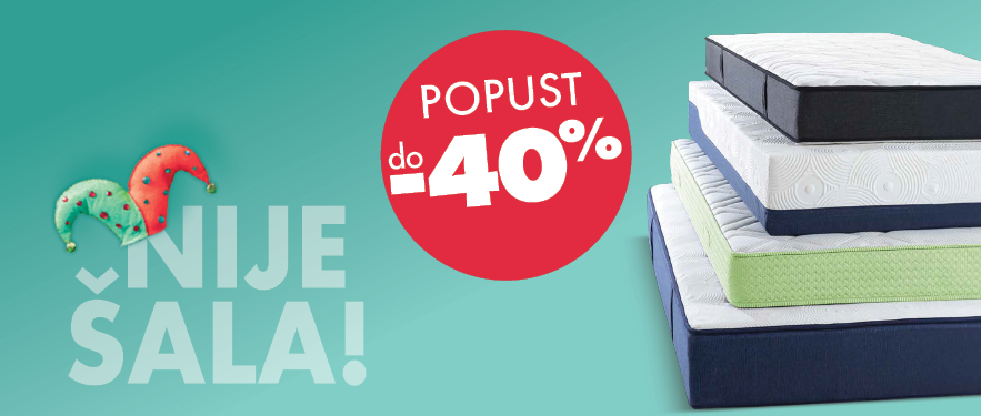 DO -40% uz Dormeo dušeke!