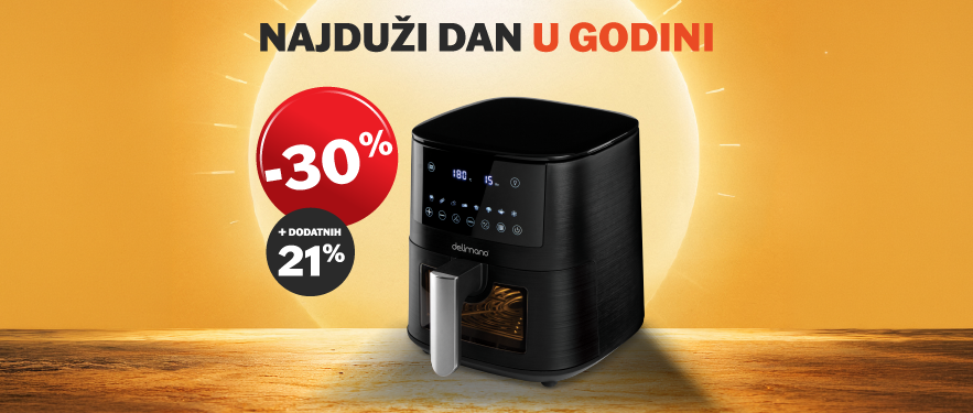 AIR FRYER PRIME ZA NAJDUŽI DAN