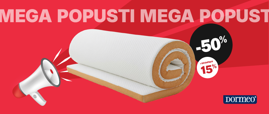 MEGA POPUSTI NA DORMEO NADDUŠEKE