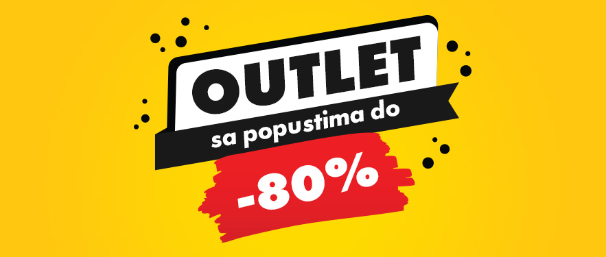 OUTLET POPUSTI DO -80%