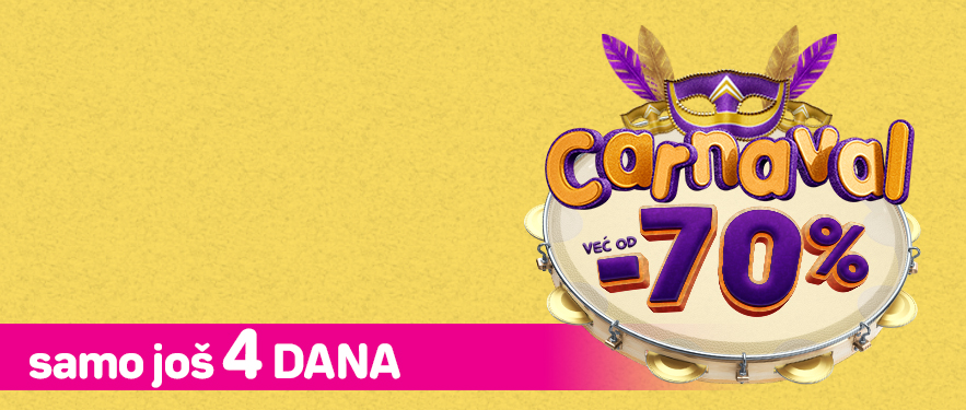 JOŠ SAMO 4 DANA! TOP SHOP CARNEVAL! UŠTEDA DO -70%!
