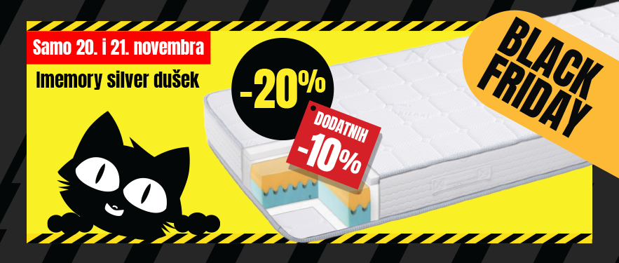 DODATNIH -10% UZ iMEMORY SILVER DUŠEK! SAMO DO 21.11!