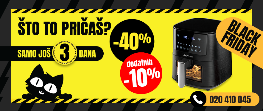 Air Fryer Pirme uz -40% + dodatnih 10%! Samo do 29.11!