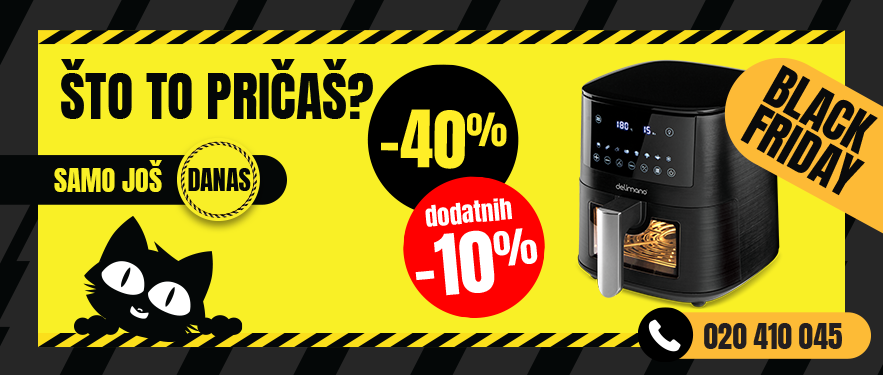 Air Fryer Pirme uz -40% + dodatnih 10%! Samo još danas 04.12! 
