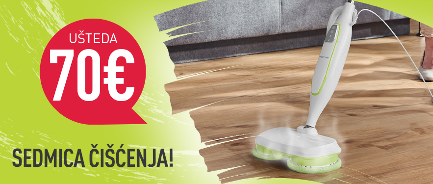 Ne Propustite 70 € UŠTEDE uz 3 u 1 Nano Podni Paročistač!