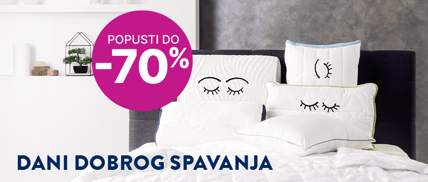 DANI JASTUKA! POPUST DO -70%! SAMO DO 06.JULA!