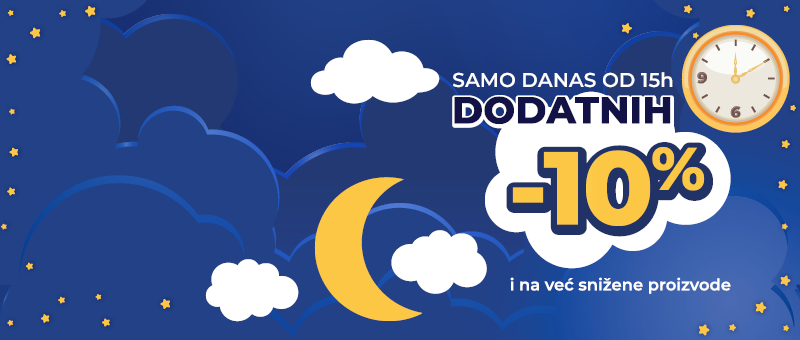 SREĆNI SATI! DODATNIH -10% U KORPI! SAMO DO 21.03 DO 08H UJUTRU