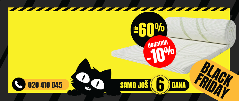 JOŠ SAMO 6 DANA! BLACK FRIDAY | DO -70% + DODATNIH 10%!