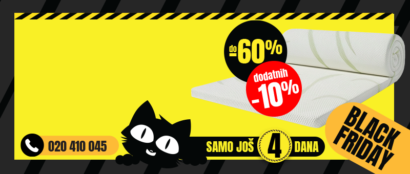 NASTAVLJAMO! JOŠ SAMO 4 DANA! BLACK FRIDAY | DO -70% + DODATNIH 10%!