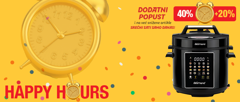 HAPPY HOURS: MULTICOOKER UZ DODATNIH +20%!