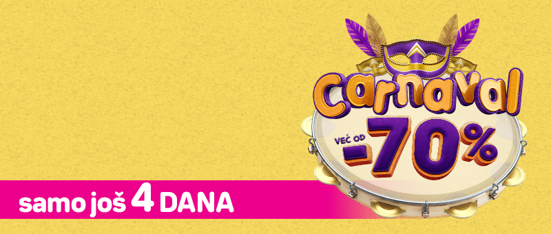 JOŠ SAMO 4 DANA! TOP SHOP CARNEVAL! UŠTEDA DO -70%!