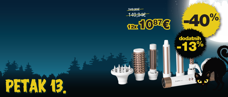 NE PROPUSTITE -40 + DODATNIH -13% UZ AIRTECH PRO SET ZA KOSU!